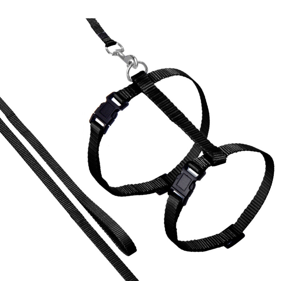 Flamingo Arn&eacute;s con Correa Ziggi Negro para gatos, , large Imagem n&uacute;mero 1