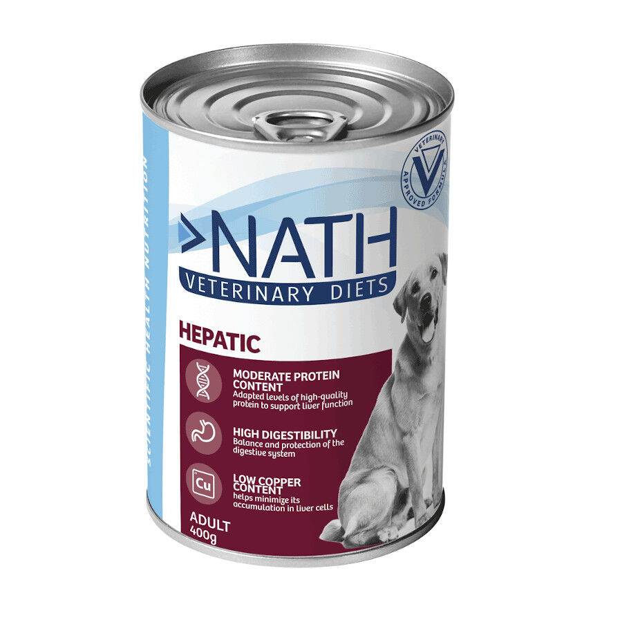 400 g Nath Veterinary Diets Hepatic lata para c&atilde;es, , large Imagem n&uacute;mero 1