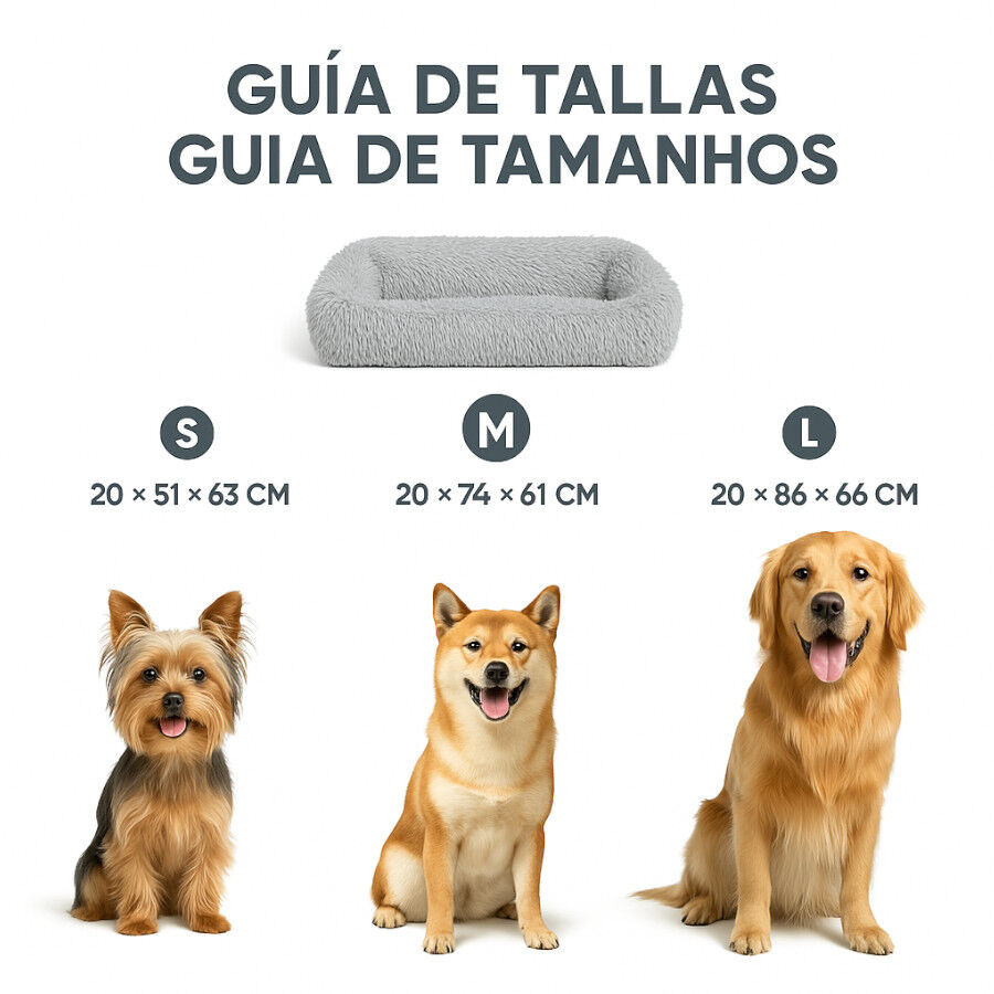 Leeby Alcofa Anti Stess Amov&iacute;vel Cinzenta para c&atilde;es, , large Imagem n&uacute;mero 4