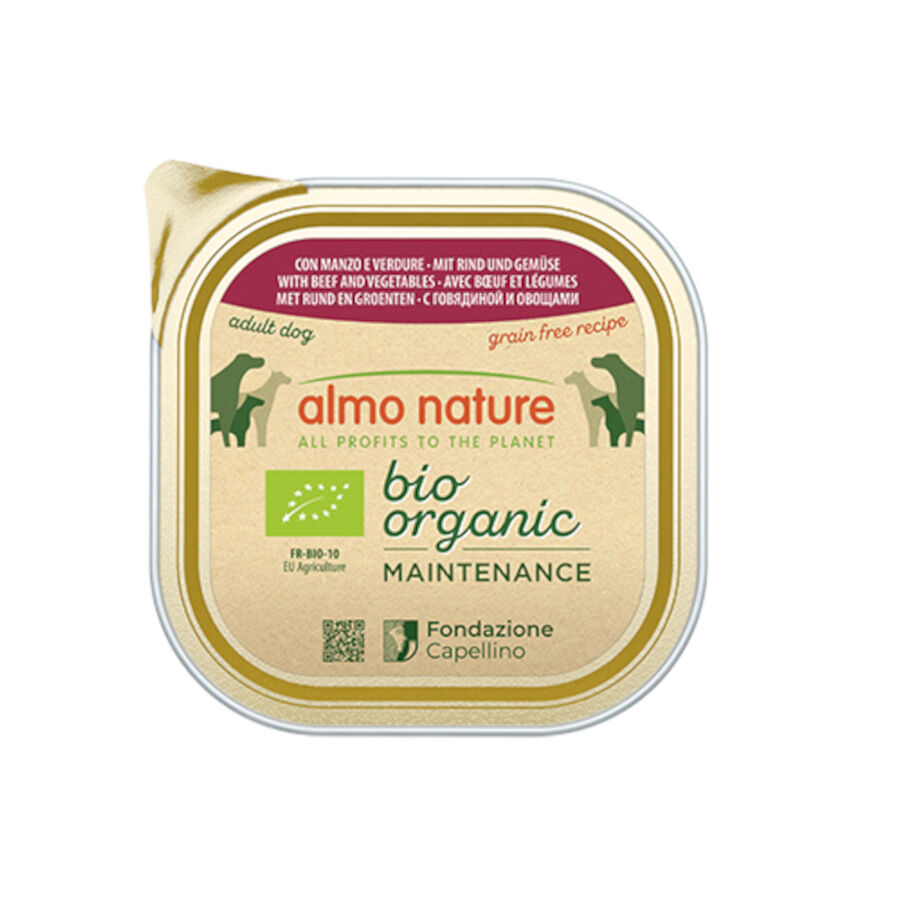 300 g  Almo Nature Bio Organic Maintenance, ra&ccedil;&atilde;o para c&atilde;es sem gr&atilde;os, carne e vegetais, , large Imagem n&uacute;mero 1