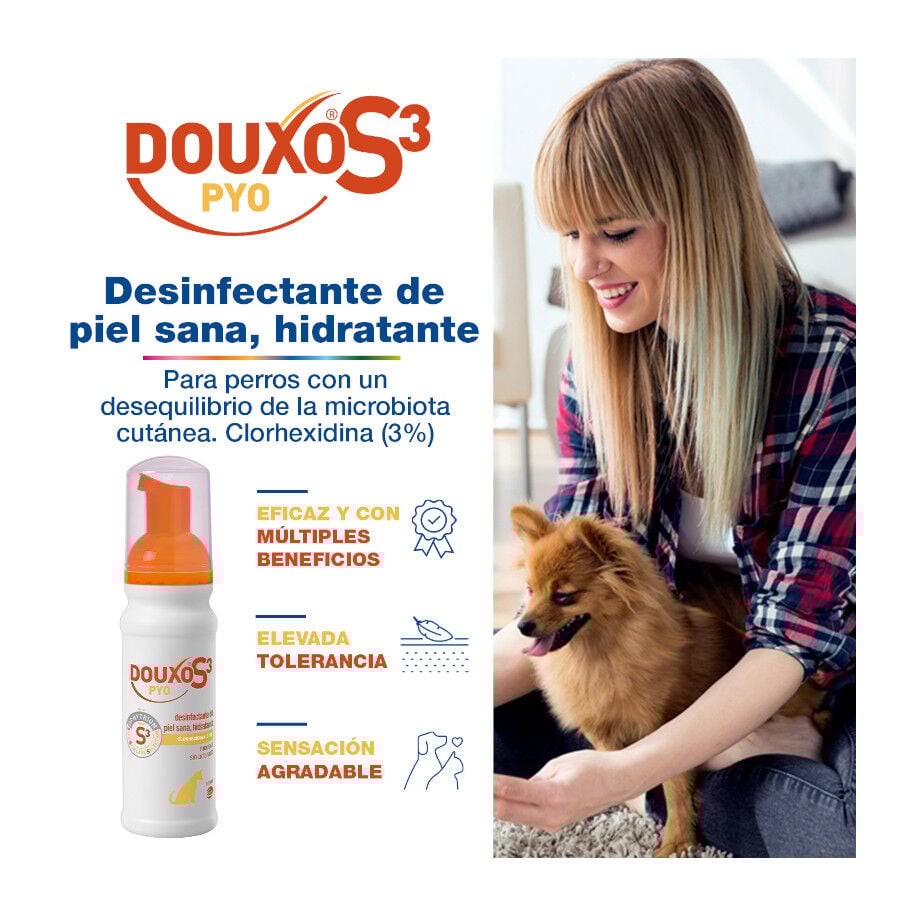 Douxo S3 Pyo Espuma Desinfetante para c&atilde;es e gatos, , large Imagem n&uacute;mero 2