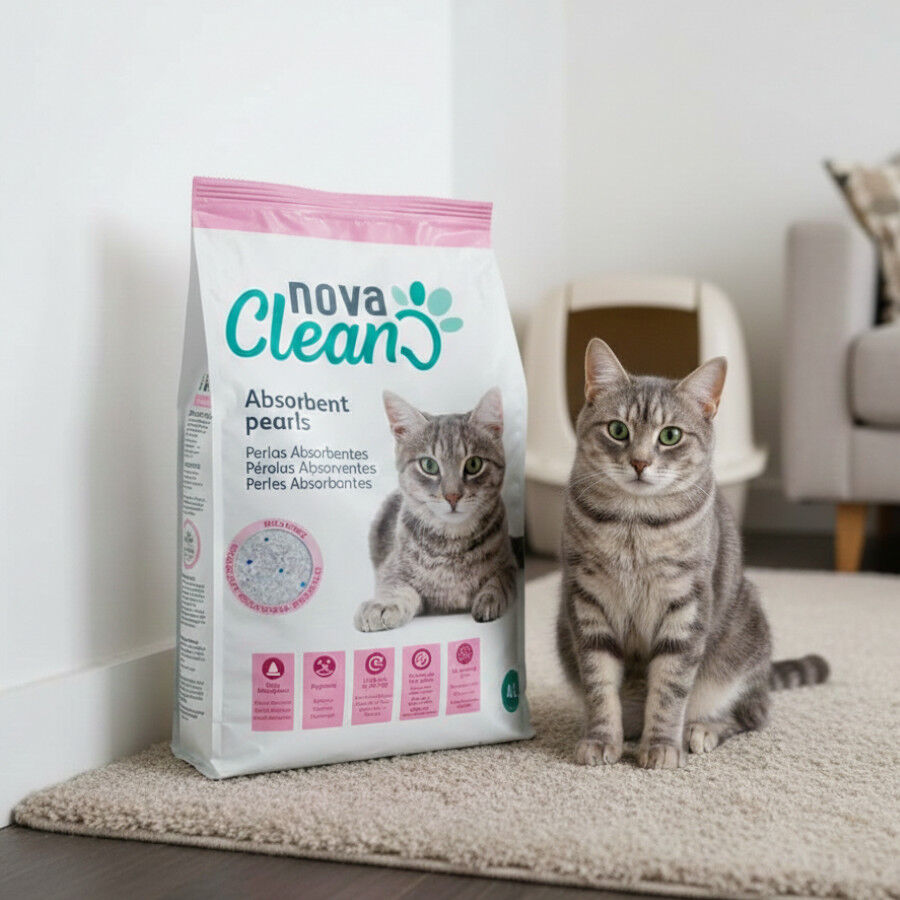 16 L Nova Clean P&eacute;rolas Absorventes de S&iacute;lica para Gatos, , large Imagem n&uacute;mero 2