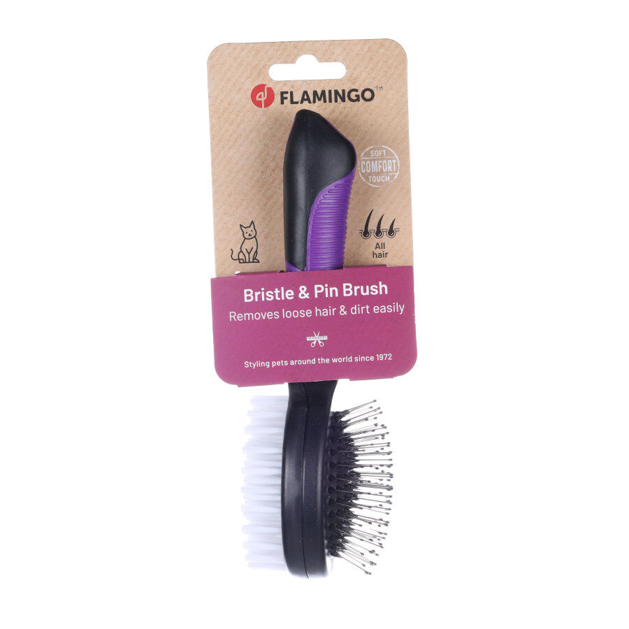 Flamingo Escova Dupla com pinos para gatos, , large Imagem n&uacute;mero 2