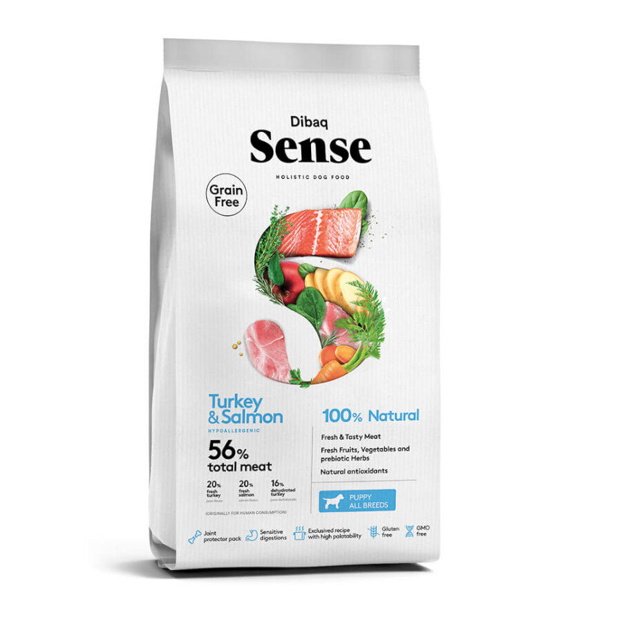 12 kg Dibaq Sense Grain Free Salm&atilde;o e Peru Ra&ccedil;&atilde;o para cachorros, , large Imagem n&uacute;mero 1
