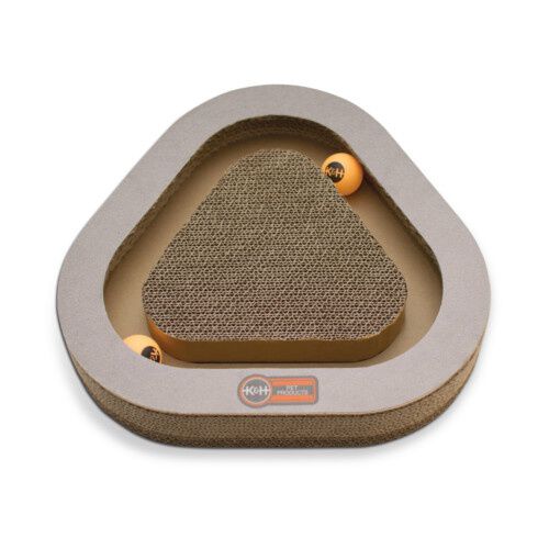 K&H juguete rascador de cart&oacute;n triangular. Imagem n&uacute;mero 1