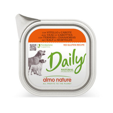 Petisco para cães Almo Nature Daily Grain Free com carne e cenoura