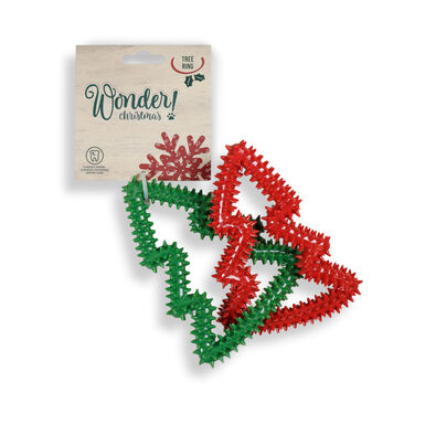 Wonder Christmas Árvore Anel Mordedor para cães