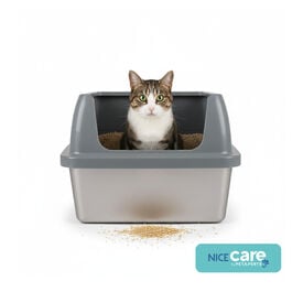 Nice Care Caixa de Areia Aberta A&ccedil;o para gatos