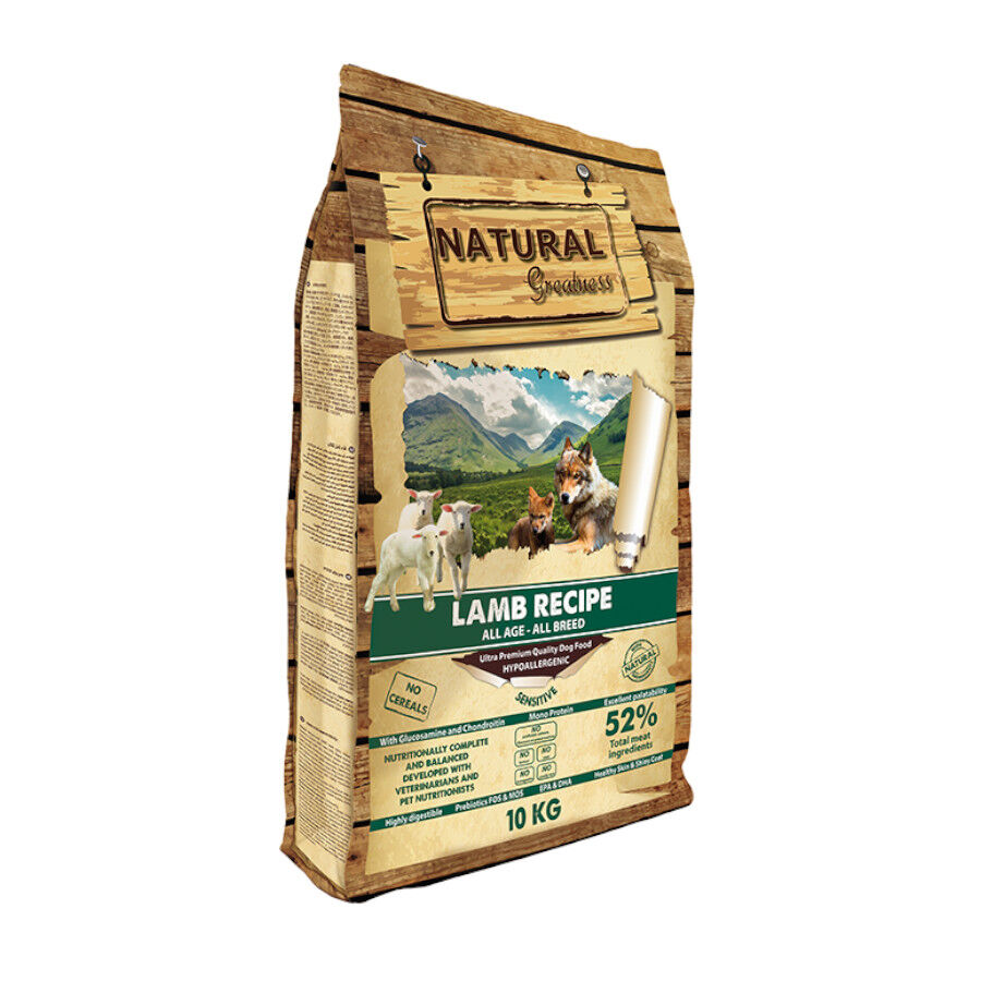 10 kg Natural Greatness Sensitive Ra&ccedil;&atilde;o de cordeiro para c&atilde;es, , large Imagem n&uacute;mero 1