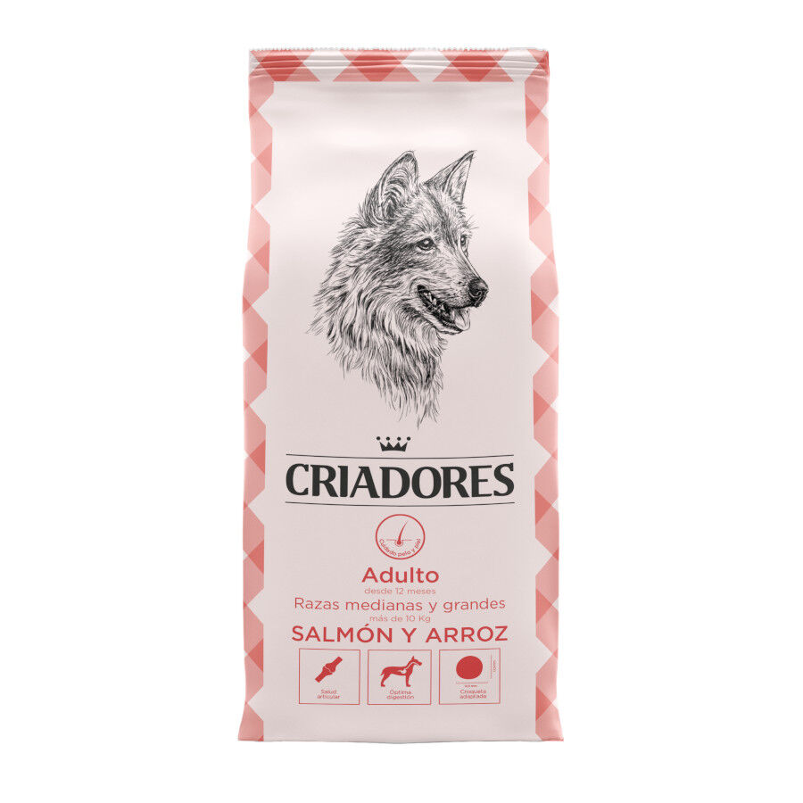 15 kg Criadores Adulto Salm&atilde;o e Arroz ra&ccedil;&atilde;o para c&atilde;es de porte m&eacute;dio e grande, , large Imagem n&uacute;mero 1