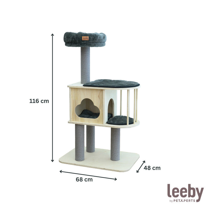 Leeby Cloud Collection torre arranhadora com cama nido para gatos, , large Imagem n&uacute;mero 4