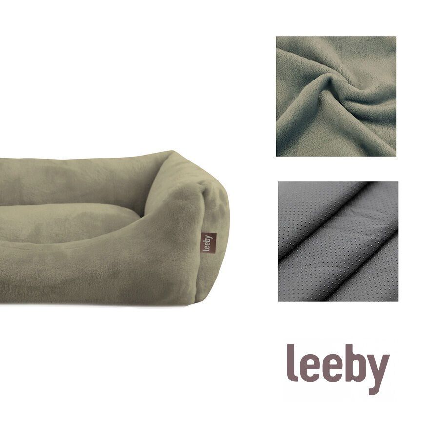 Leeby Cama de veludo verde para c&atilde;es, , large Imagem n&uacute;mero 4