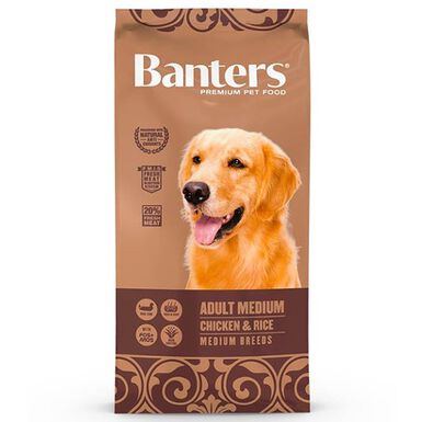 Banters Adult Medium Frango e Arroz ração para cães