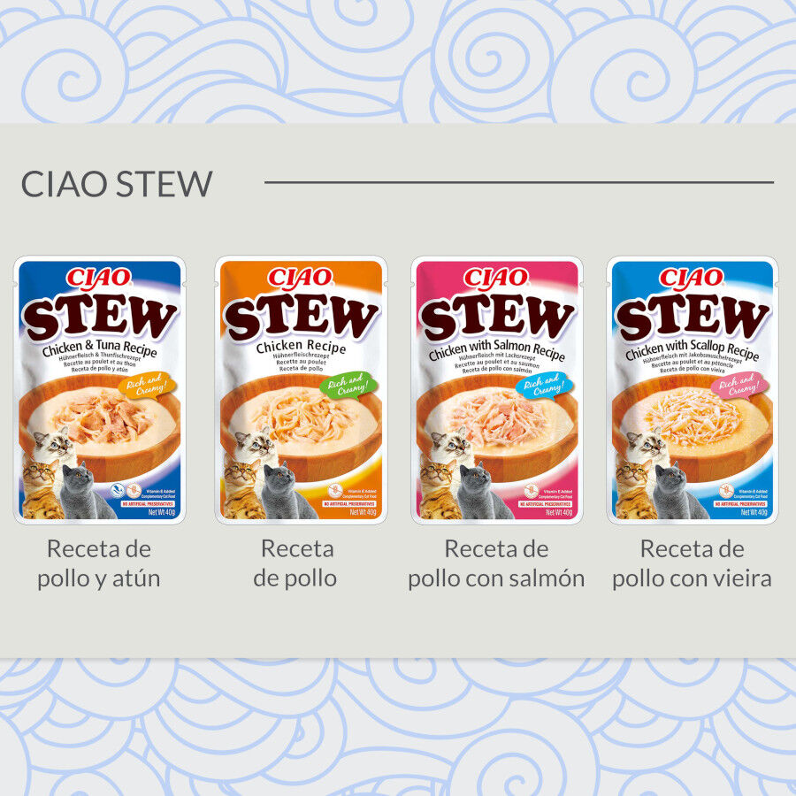 40 g Churu Stew Estufado de Frango saquetas para gatos, , large Imagem n&uacute;mero 4