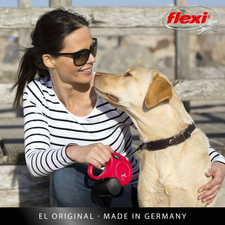 Flexi New Classic trela ​​extens&iacute;vel de fita vermelha para c&atilde;es, , large Imagem n&uacute;mero 2
