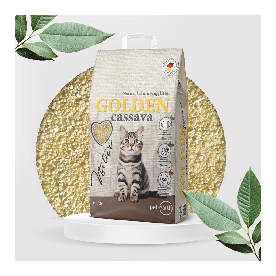 Golden Grey Yucca aglomerando areia de gato, , large Imagem n&uacute;mero 2