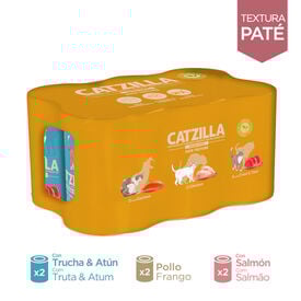 Catzilla Adult Grain Patê em latas para gatos