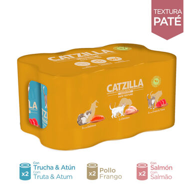 Catzilla Adult Grain Patê em latas para gatos