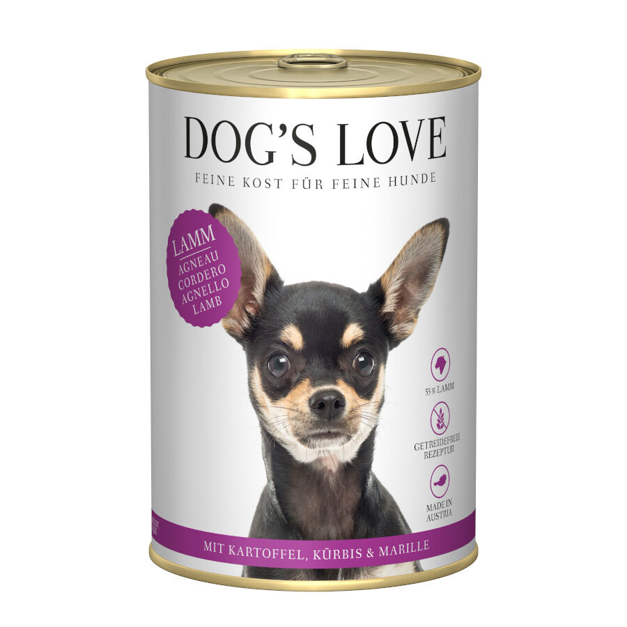 400 g Dog's Love Adulto Borrego em lata para c&atilde;es, , large Imagem n&uacute;mero 1