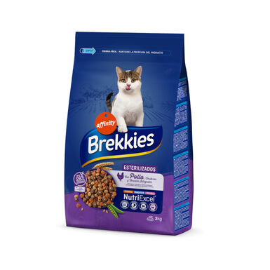 Affinity Brekkies Esterilizados Frango ração para gatos