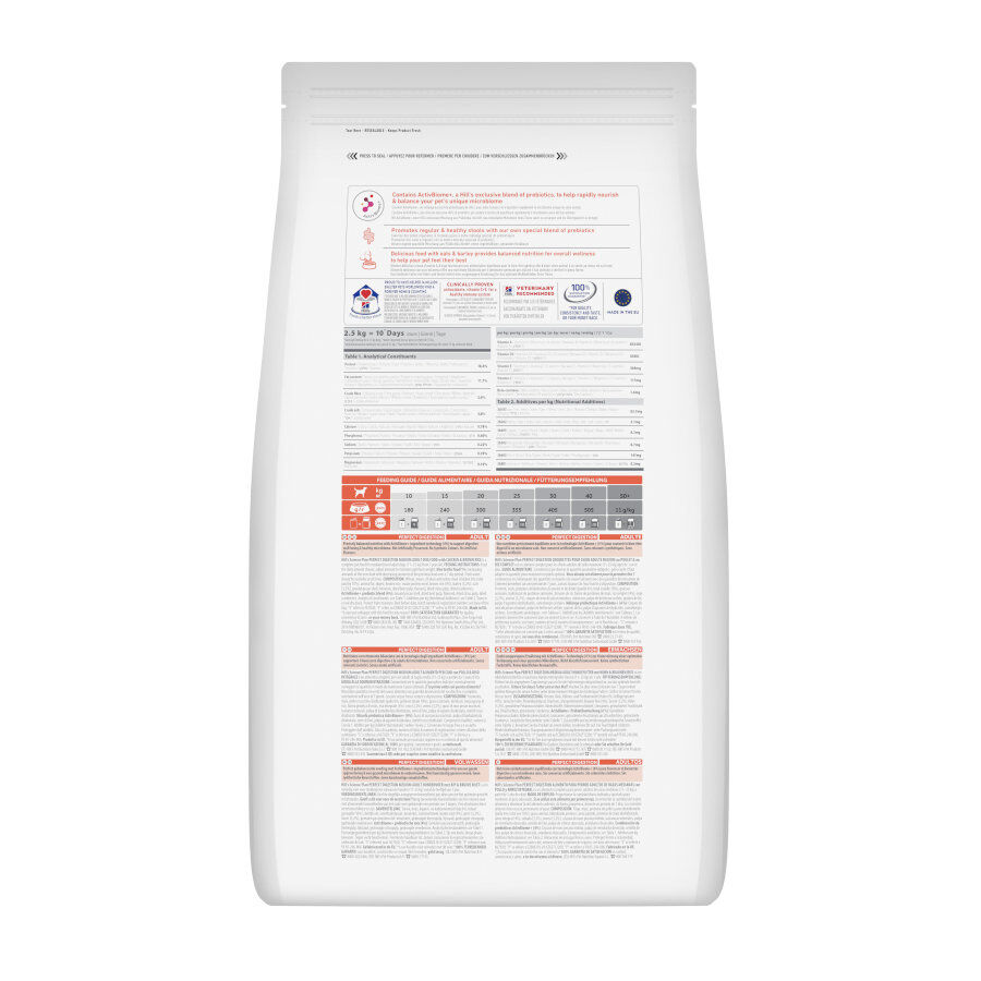 2.5 kg Hill'sScience Plan Perfect Digestion Medium Adult Ra&ccedil;&atilde;o de frango para c&atilde;es, , large Imagem n&uacute;mero 8