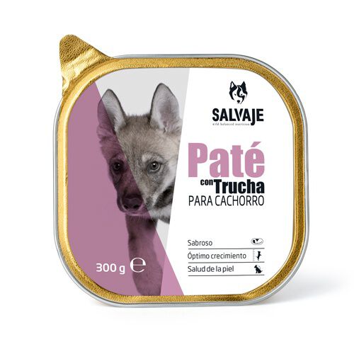 300 g Salvaje Puppy Truta em Pat&ecirc; terrina, , large Imagem n&uacute;mero 1