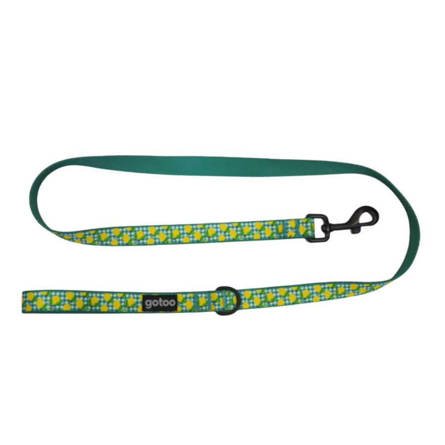 Gotoo Trela estampada amarela para c&atilde;es, , large Imagem n&uacute;mero 1