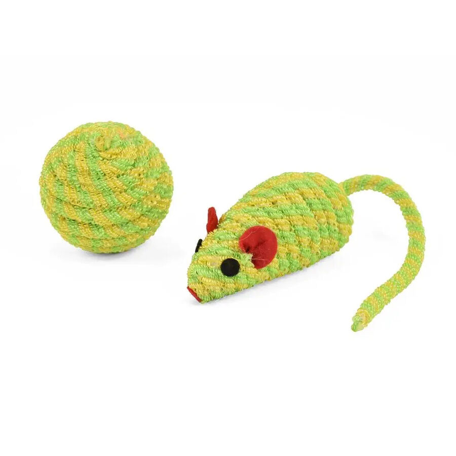Nayeco Pack Rato e Bola brinquedo para gatos, , large Imagem n&uacute;mero 1