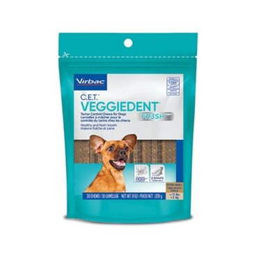 Virbac Snacks Dentários VeggieDent Fresh para cães