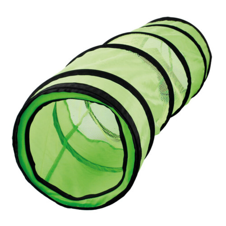 Flamingo con redecilla verde túnel para gatos Imagem número 1 Flamingo con redecilla verde túnel para gatos Imagem número 1