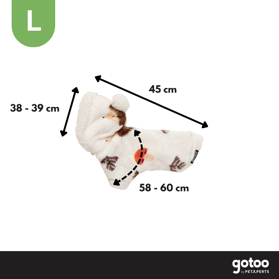 Gotoo Camisola Polar com Padr&atilde;o de Ouri&ccedil;os para c&atilde;es, , large Imagem n&uacute;mero 4