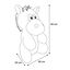 Flamingo Henny Burro de Peluche Cinza para cães, , large Indicador imagem número 2