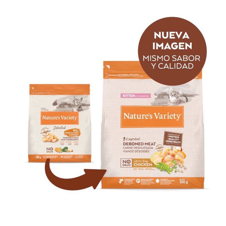 7 kg Nature's Variety No Grain Kitten Frango ração para gatos,  Imagem número 2 7 kg Nature's Variety No Grain Kitten Frango ração para gatos, , large Imagem número 2