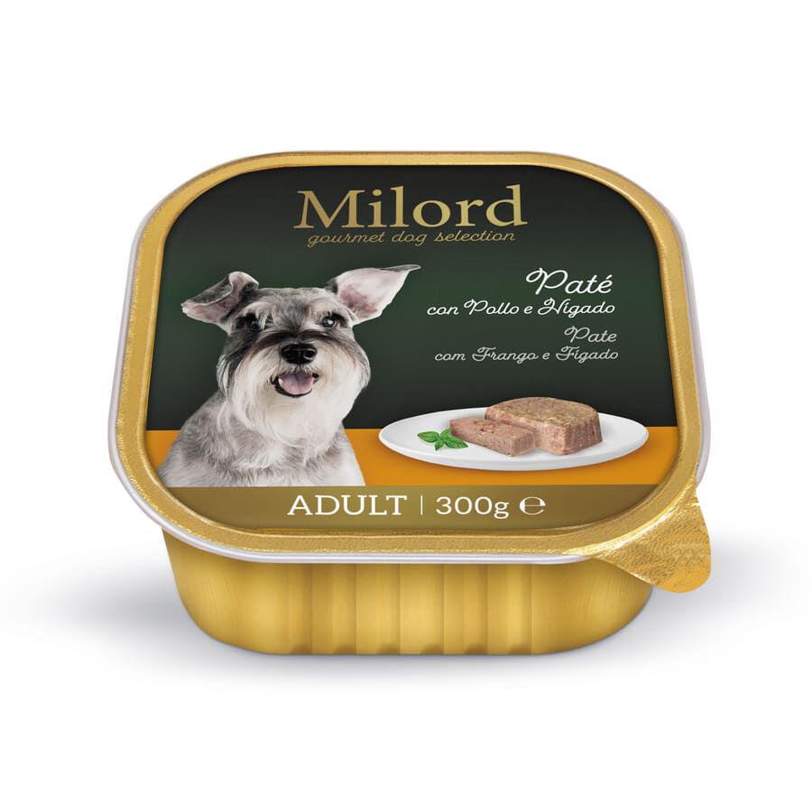 300 g Milord Adult Frango e F&iacute;gado em Pat&ecirc; terrina para c&atilde;es, , large Imagem n&uacute;mero 1