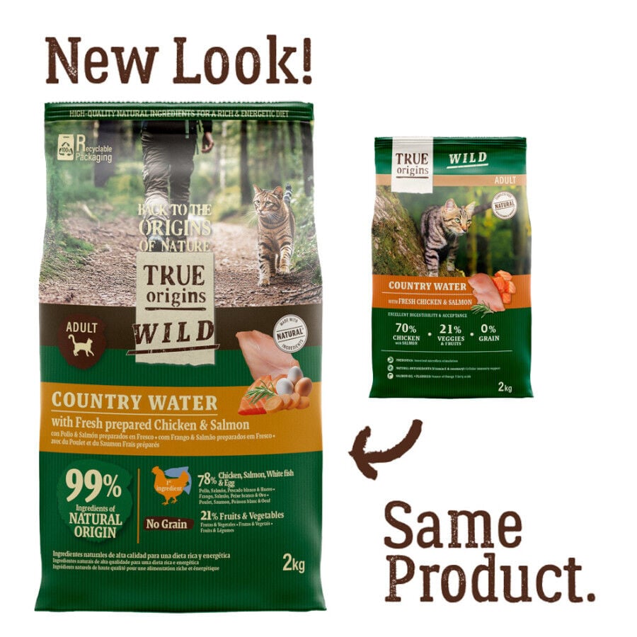 6 kg True Origins Wild Adult Country Water Frango e Salm&atilde;o ra&ccedil;&atilde;o para gatos, , large Imagem n&uacute;mero 2