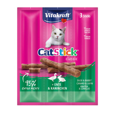 Vitakraft Cat Stick Mini de Pato e Coelho