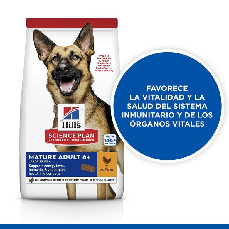 18 kg Hill's Science Plan Mature Adult Large Frango ração para cães,  Imagem número 3 18 kg Hill's Science Plan Mature Adult Large Frango ração para cães, , large Imagem número 3