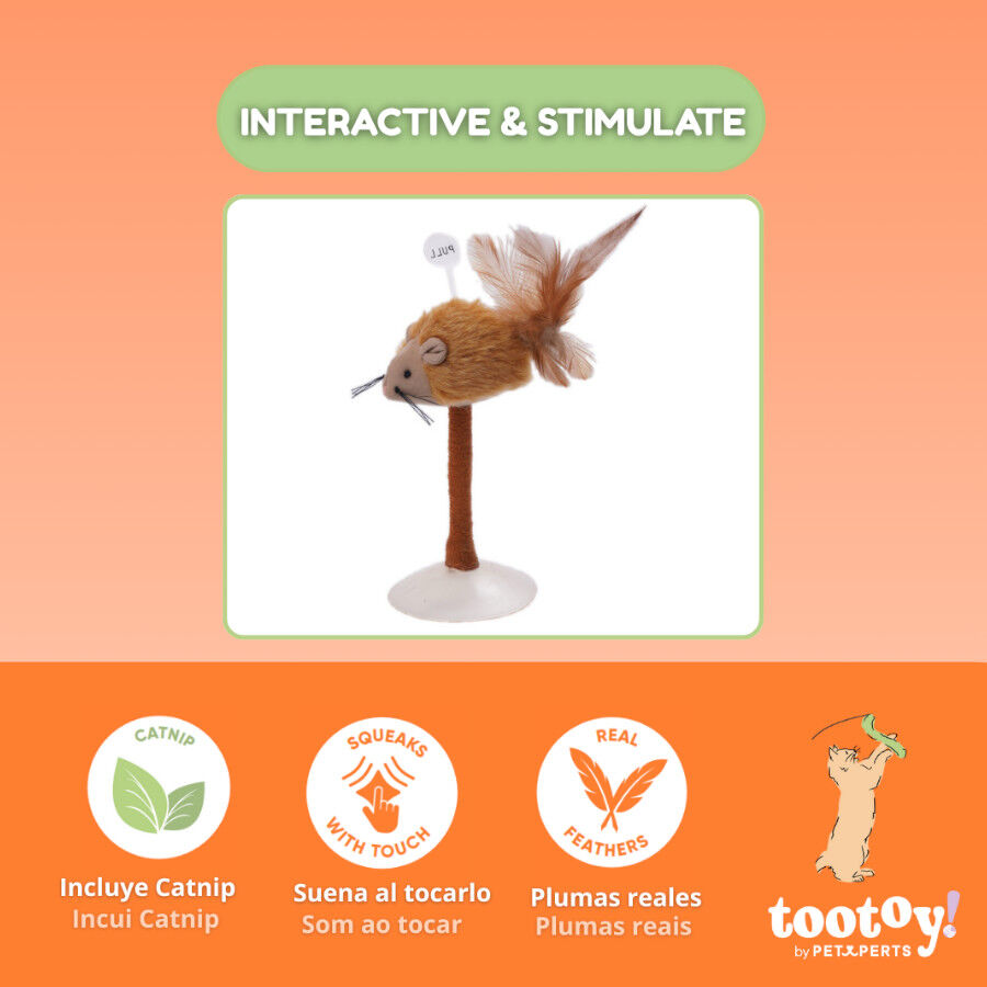 Tootoy! Interactive & Stimulate Rato com Pega para gatos, , large Imagem n&uacute;mero 3