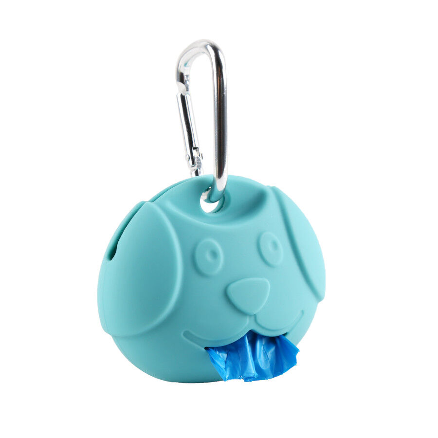 Gotoo Porta sacos de silicone azul para c&atilde;es, , large Imagem n&uacute;mero 1