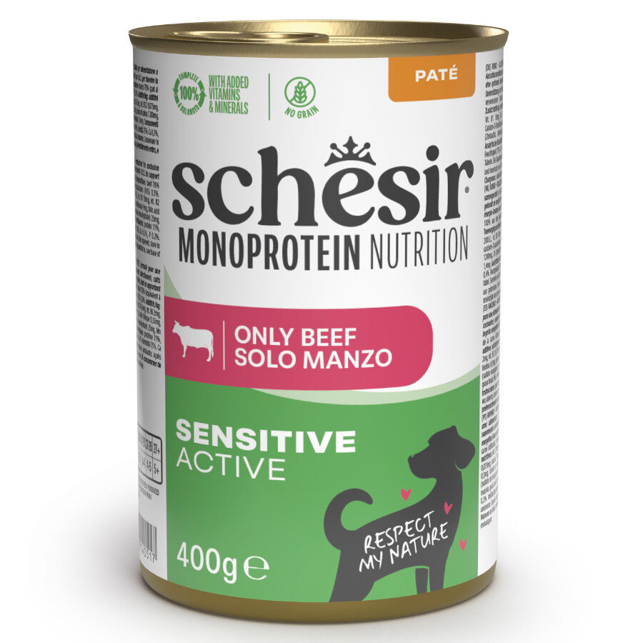 Schesir Monoprotein Comida h&uacute;mida de vitela em lata para c&atilde;es, , large Imagem n&uacute;mero 1
