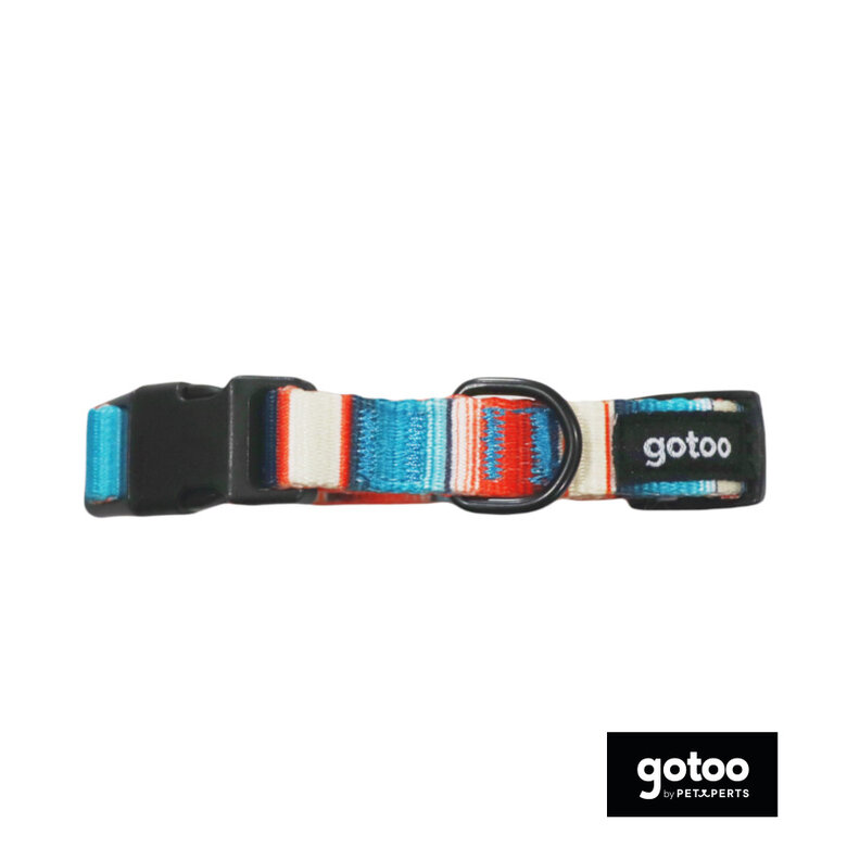 Gotoo Coleira estampada com riscas coloridas para cães,  Imagem número 2 Gotoo Coleira estampada com riscas coloridas para cães, , large Imagem número 2