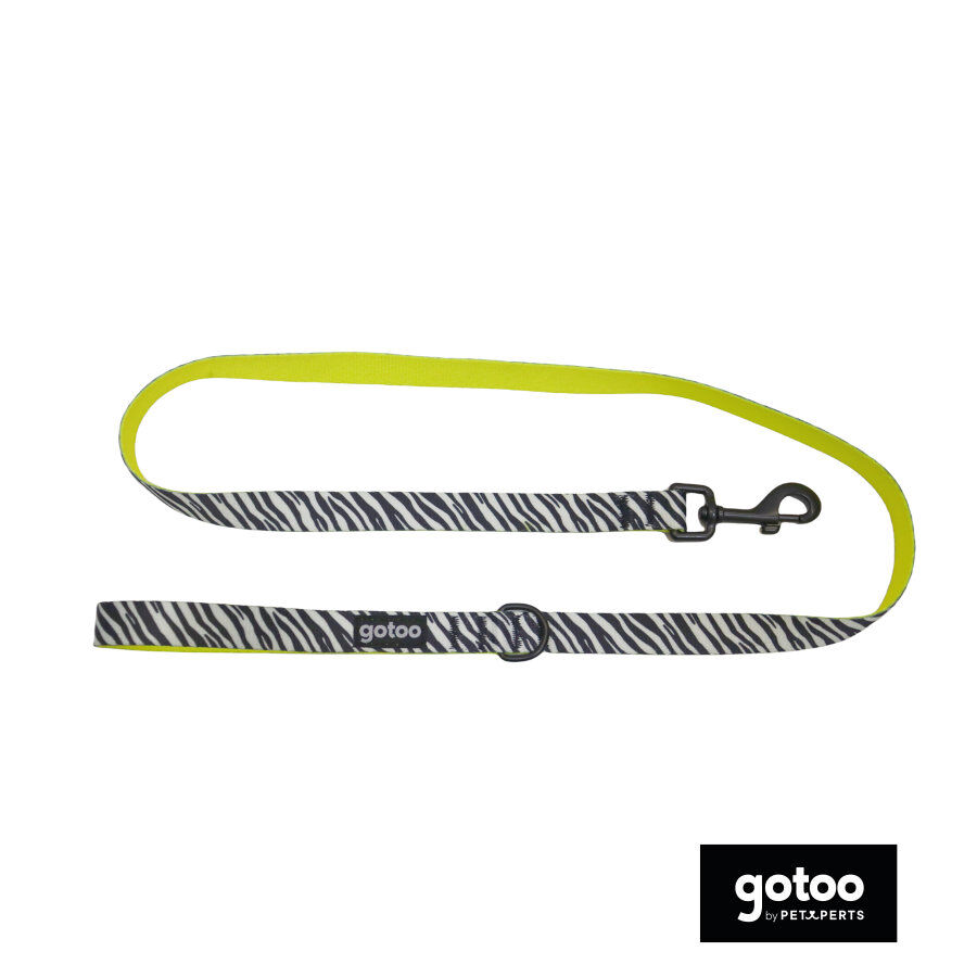 Gotoo Trela estampada zebra para c&atilde;es, , large Imagem n&uacute;mero 2