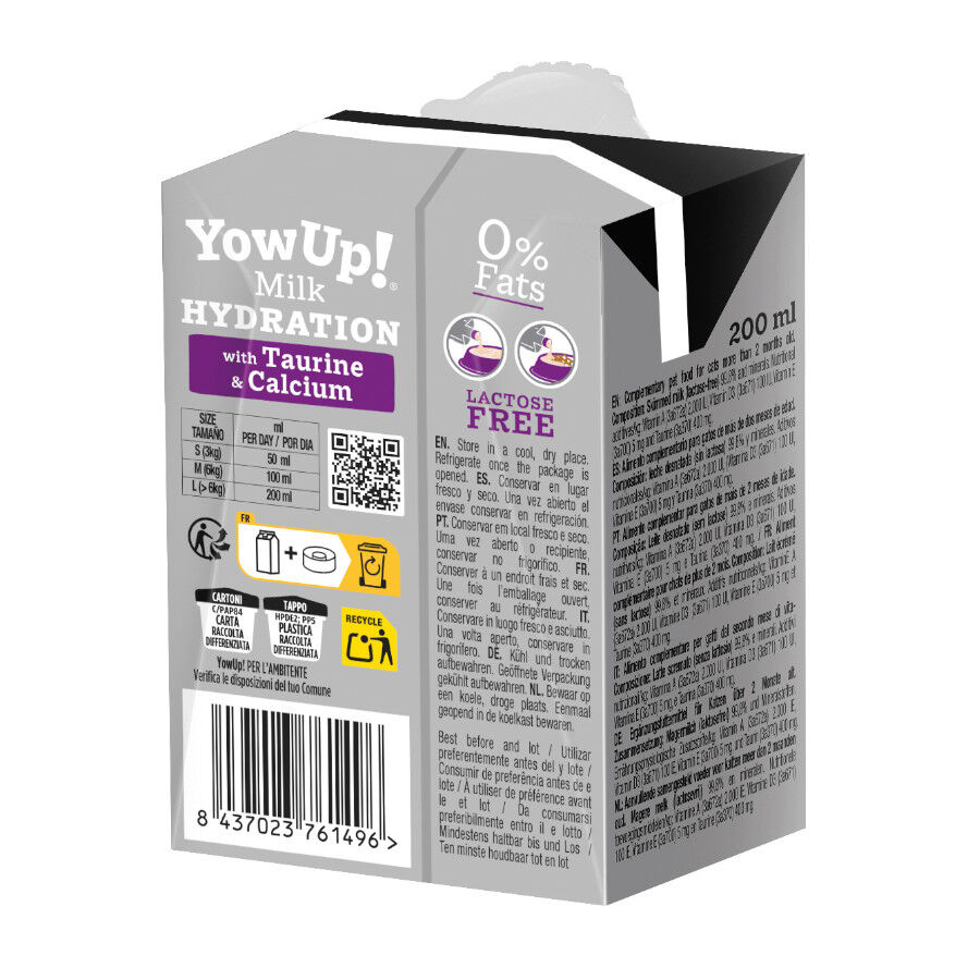 200 ml YowUp! Special Bones Leite sem lactose para gatos, , large Imagem n&uacute;mero 3