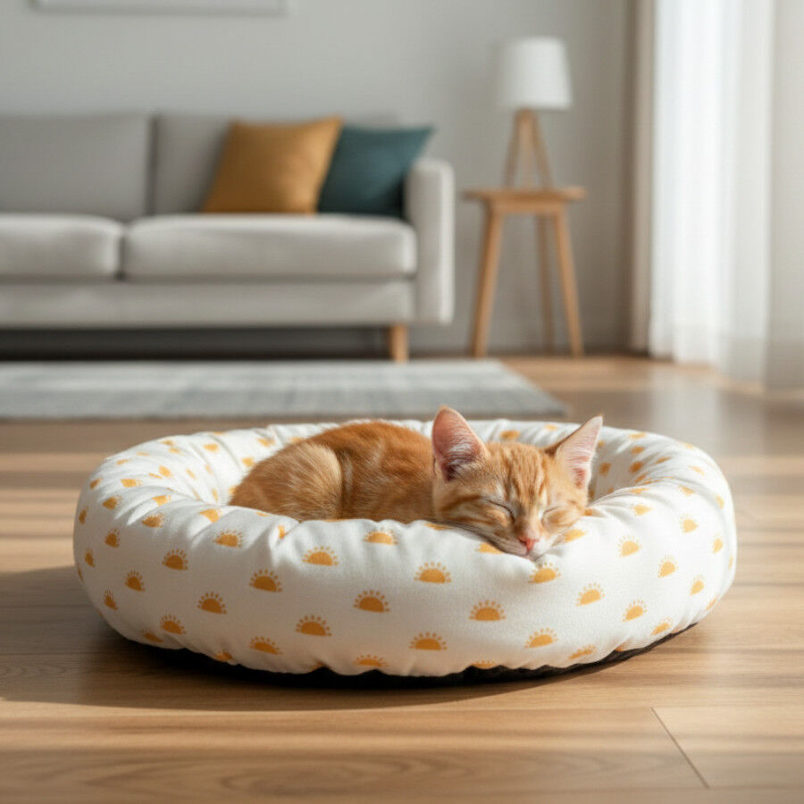 Leeby Cama donut sol para gatos, , large Imagem n&uacute;mero 1