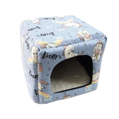 Small Life Cubo com Estampado de Unicórnio para animais de estimação