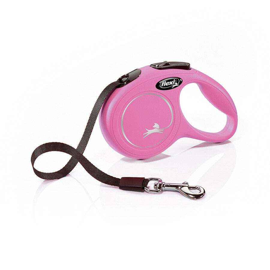 Flexi Classic Tape Trela Extens&iacute;vel Rosa para c&atilde;es, , large Imagem n&uacute;mero 1