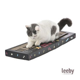 Leeby Kitty teclado arranhador de cartão com bola para gatos
