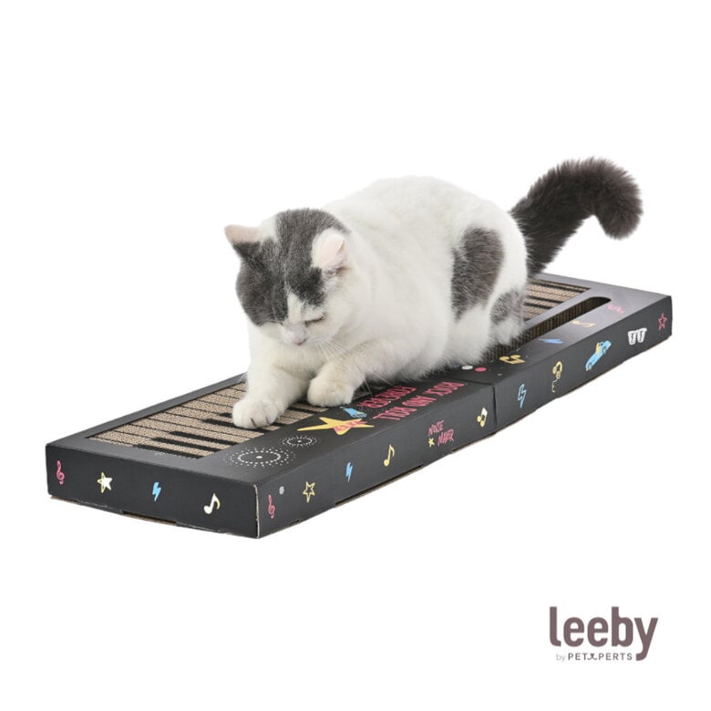 Leeby Kitty teclado arranhador de cartão com bola para gatos,  Imagem número 2 Leeby Kitty teclado arranhador de cartão com bola para gatos, , large Imagem número 2