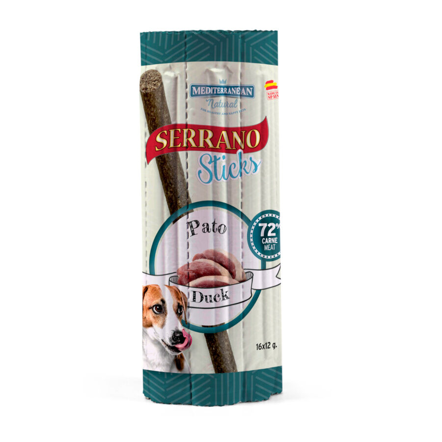 16 sticks Mediterranean Natural Serrano Barrinhas de Pato para c&atilde;es, , large Imagem n&uacute;mero 1