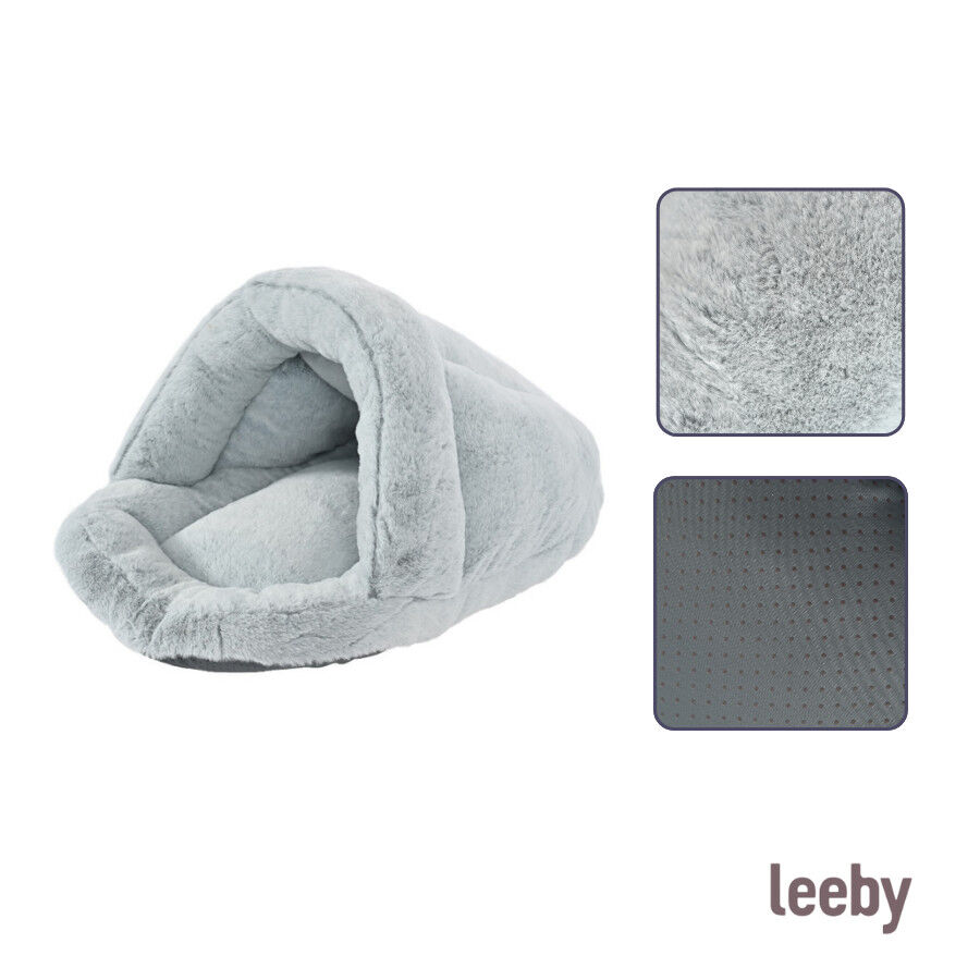 Leeby Cama Sapatilha Cinzenta para gatos, , large Imagem n&uacute;mero 6